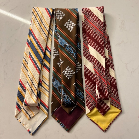 Vintage Ties | Three Retro Ties 70s Ties Sears, Marshall Field, Montgomery Ward - Picture 3 of 16